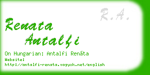 renata antalfi business card